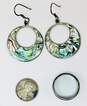 925 vintage taxco abalone ring/earrings image number 5