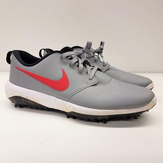Nike Roshe Golf Tour Particle Grey, University Red Golf Sneakers AR5580-003 Size 12 image number 1