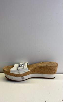 Michael Kors Platform Wedge Sandal Size 8 White alternative image