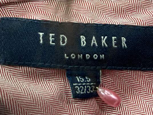 Ted Baker Red Button-Up Shirt - Size Medium image number 4