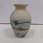 Native American Indian River Nemadji Handmade Pottery Painted Swirl 10" Vase image number 2