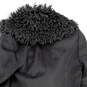 Womens Gray Faux Fur Collar Long Sleeve Front Pockets Peacoat Size 4 image number 4