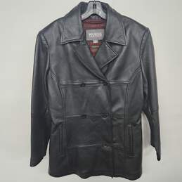 Wilson Leather Black Button Up Leather Jacket