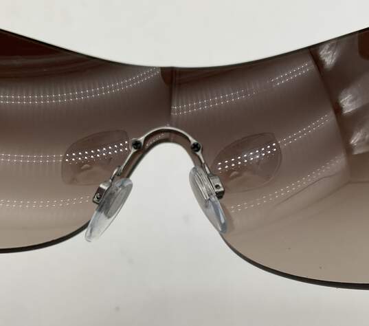 Bulgari Women's Shield Sunglasses Brown & Gold With Crystal Frame image number 10