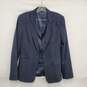 Elie Tahari WM's Navy Blue Pin Stripe Long Sleeve Blazer Size 10 US image number 1