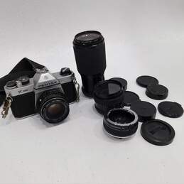 Pentax K1000 SLR 35mm Film Camera W/ Lenses