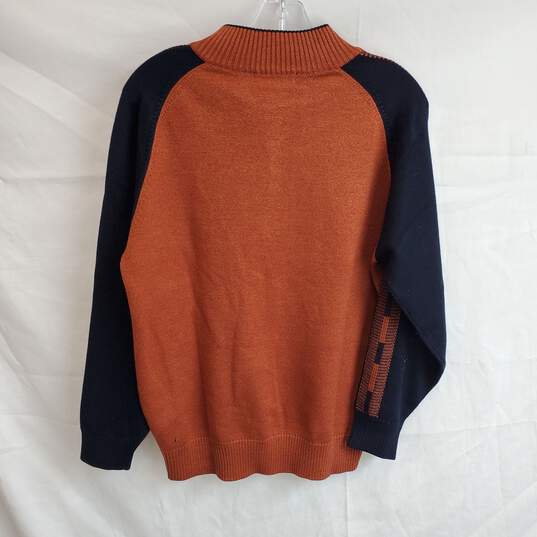 Rodolfo Vittorio Quarter Zip Pullover Sweater Size 175/92A (M) image number 2