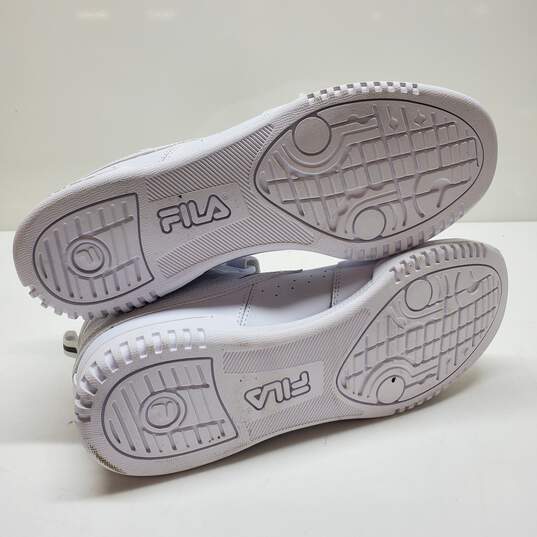 Fila White High Top Lace Up Sneakers Size 10 image number 4