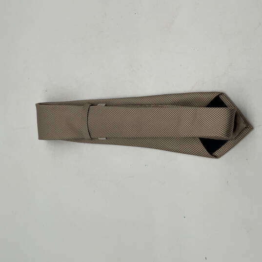 Mens Beige Brown Self-Tied Adjustable Four In Hand Formal Pointed Necktie image number 2