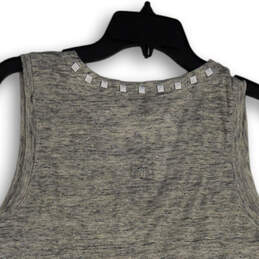 NWT Womens Gray Beaded V-Neck Sleeveless Pullover Tank Top Size Large alternative image