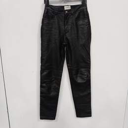Hugo Buscati Women's Black Leather Jeans Size 6