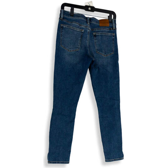 Womens Blue Denim Medium Wash Distressed Skinny Leg jeans Size 6/28 image number 2