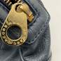 Marc By Marc Jacobs Womens Blue Leather Zipper Turn Lock Satchel Bag Purse image number 7