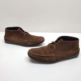 TOD'S Men's Dark Brown Suede Chukka Boots Size 8.5