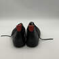 Mens Black Leather Quilted Round Toe Lace-Up Mid-Top Sneaker Shoes Size 11 image number 3