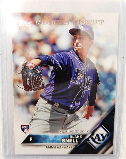 2016 Blake Snell Topps Rookie Debut Tampa Bay Rays image number 1