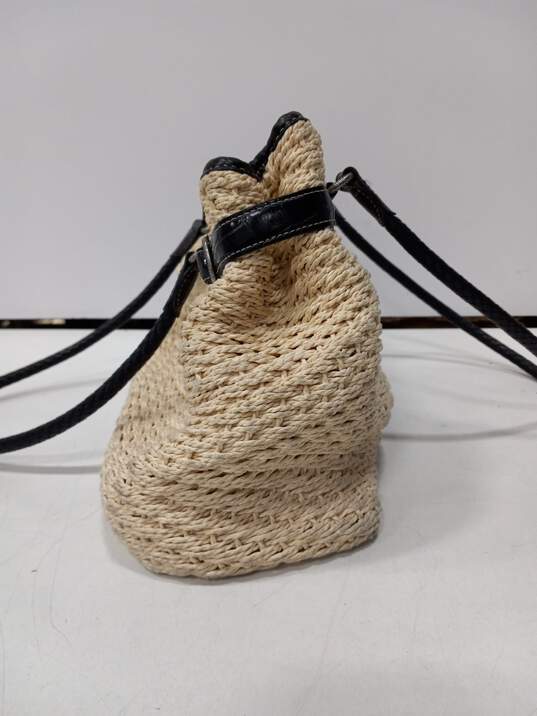 Women's Brighton Raffia Woven Straw Shoulder Bag image number 2