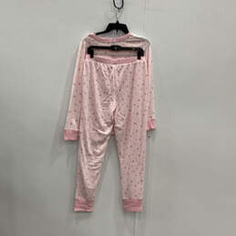 NWT Womens Pink White Snowflakes Christmas Two-Piece Pajama Set Size Medium alternative image