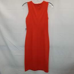 Calvin Klein Sleeveless Orange Dress Size 6 alternative image