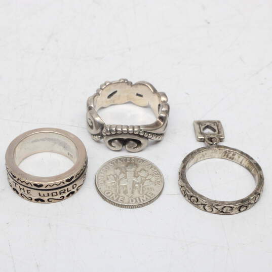 Assortment of 3 Brighton Sterling Silver Rings (Size 5-8.25) - 22.2g image number 8