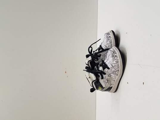Nike Air Jordan 1 Td Mid Se Diy White Black Volt Dc4097-100 Toddler Size 7C image number 3