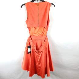 Guess By Marciano Women Orange Hi Low Dress Sz 10 NWT alternative image