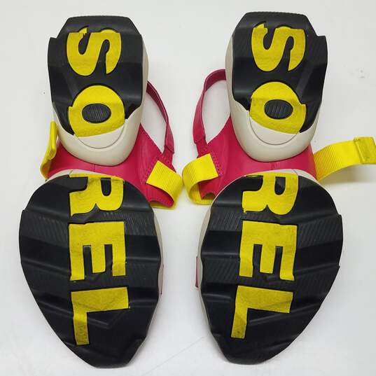 Sorel Kinetic Impact Sling Cactus Pink Jet 1 Size 9.5 Women's Sandals image number 4