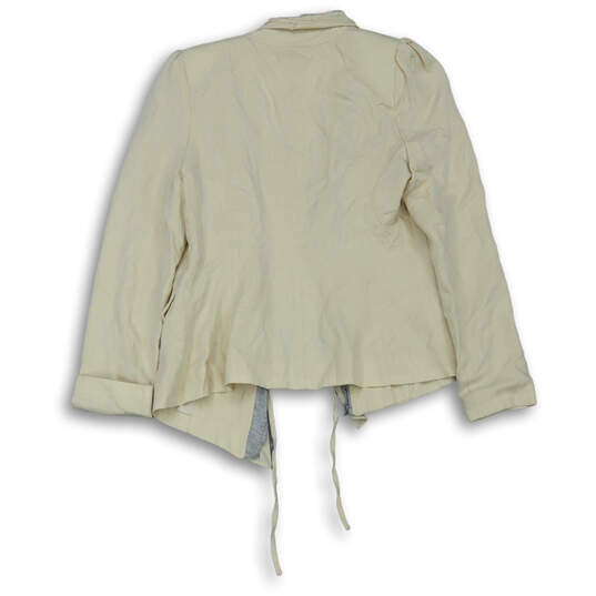 NWT Womens Khaki Long Sleeve Pockets Open Front Blazer Size Medium image number 2