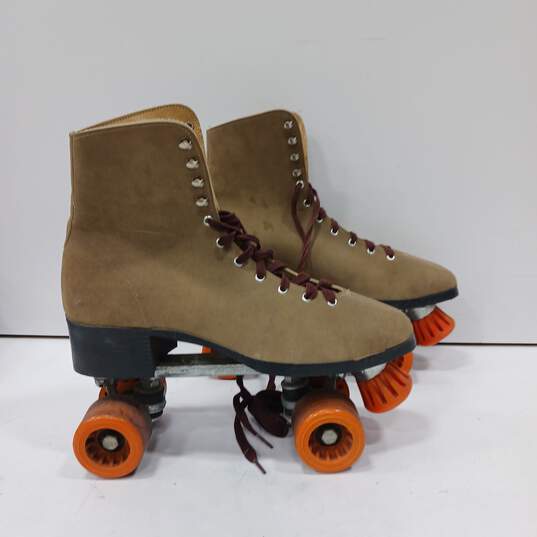 Vintage Brown Nash Cruisers Roller Skates Size 8 image number 4