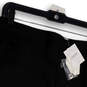 NWT Womens Black Flat Front Button Zip Pocket Stretch Mini Skirt Size 12 image number 3