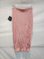 Lulus Pink Ribbed Bodycon Midi Skirt Women's Size M NWT image number 3