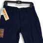 NWT Mens Blue Flat Front Slash Pocket Slim Fit Chino Pants Size 30 x 30 image number 4