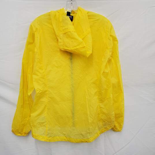 Patagonia WM's Light Weight 100% Recycled Nylon Canary Yellow Windbreaker Size MM image number 2