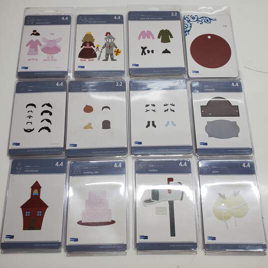 Lot of 12 QuicKutz Embossed Cutting Dies For Paper Dolls image number 1