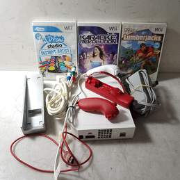 Untested Nintendo Wii Home Console W/Games alternative image