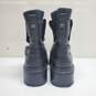Sam Edelman Black Leather Front Zipper Biker Boots Size 8 M image number 5