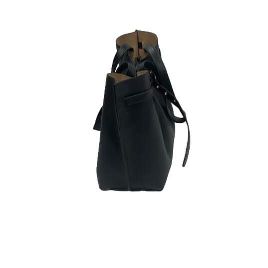 Emilia Large Tote Leather Shoulder Handbag Black image number 3