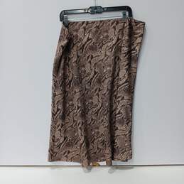 Express Beige/Black Patterned Skirt XL W/Tags