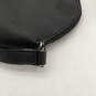 Womens Black Leather Inner Pocket Adjustable Strap Zipper Crossbody Bag image number 4