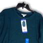 NWT Womens Blue Long Sleeve Relaxed Fit Pullover Sweatshirt Size Large image number 3