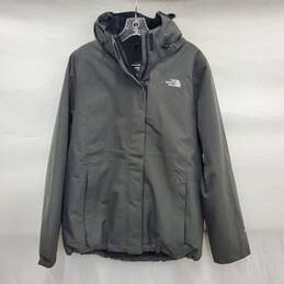 The North Face WMs  Hy-Vent Triclimate Grey Hooded Jacket Size L