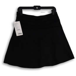 NWT Womens Black Flat Front Elastic Waist Stretch Athletic Skort Size 4