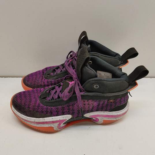 Nike Air Jordan 36 First Light Purple, Black, Orange, White Sneakers CZ2650-004 Size 8.5 image number 4