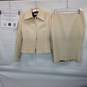 AUTHENTICATED Dolce & Gabbana Cream Wool 2-Piece Skirt Suit Size 42 image number 1