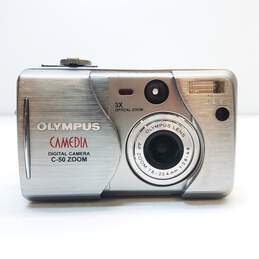 Olympus CAMEDIA C-50 Zoom 5.0MP Digital Camera - Silver