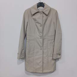 Kenneth Cole Women's Light Gray Trench Coat Size XS