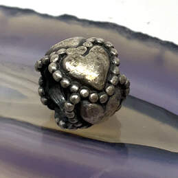 Designer Pandora 925 ALE Sterling Silver Love Heart Shape Beaded Charm alternative image