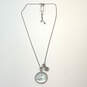 Designer Kendra Scott Silver-Tone Adjustable Chain Charm Necklace w/ Bag image number 1