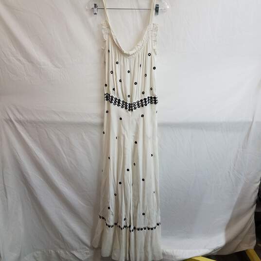 Anthropologie black white sleeveless maxi dress 0 nwt image number 1