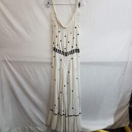 Anthropologie black white sleeveless maxi dress 0 nwt